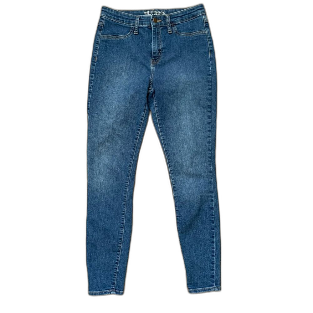 Wild Fable Blue Skinny High Rise Jeans Size 4
